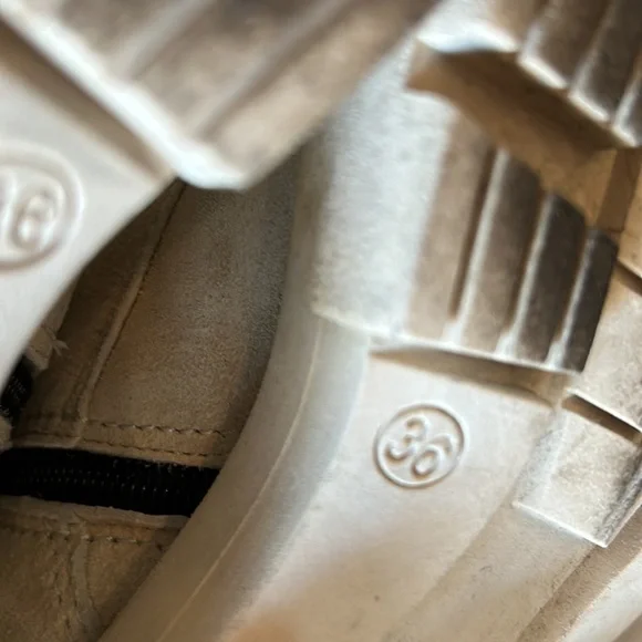 MJUS lace up ankle boots offwhite size 36 - Picture 12 of 13